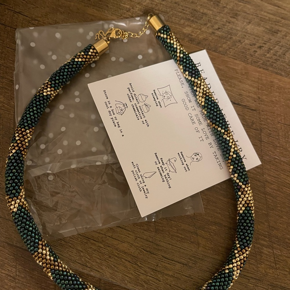 Handmade beaded necklace